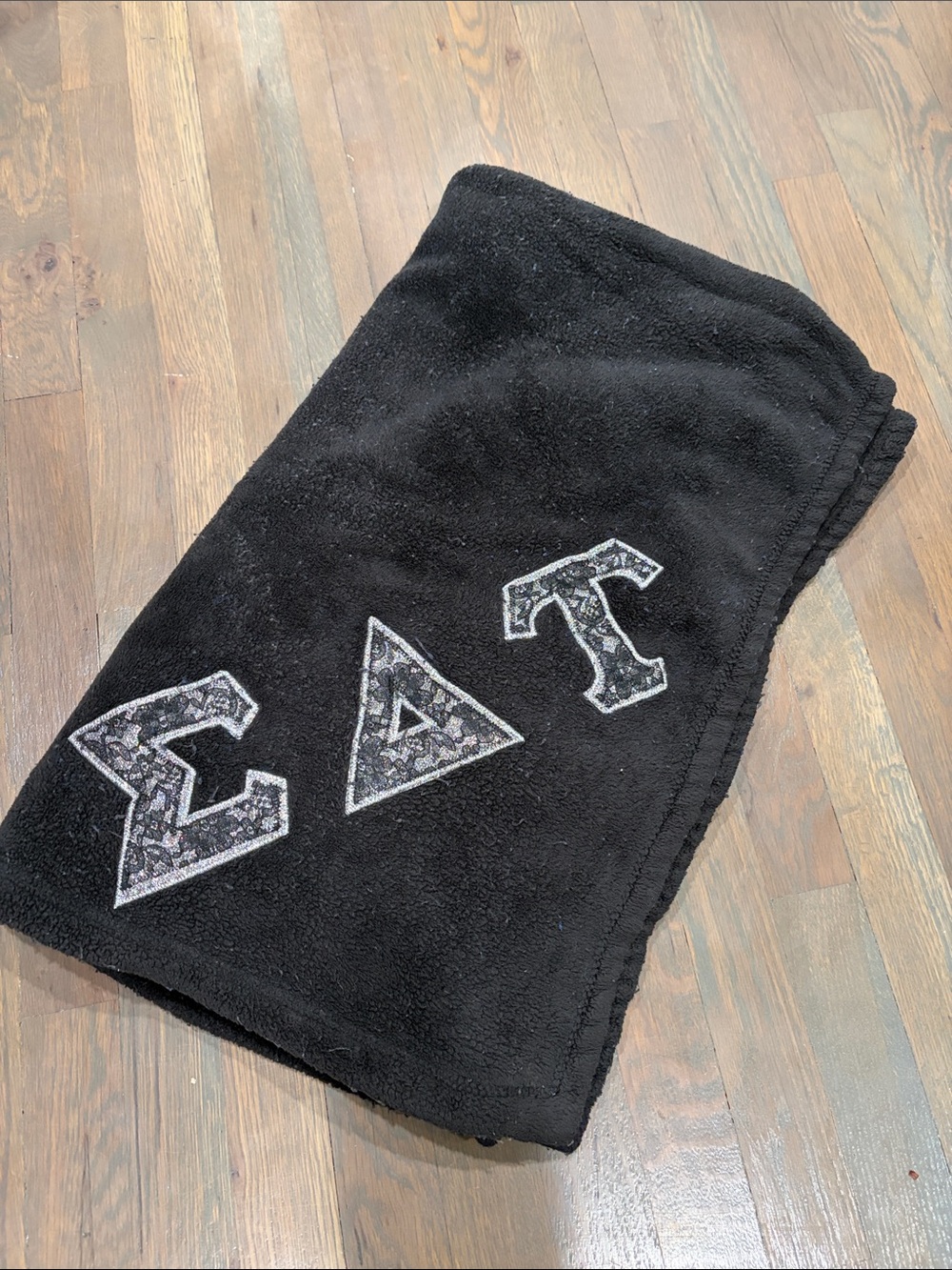 Black Throw Blanket Sigma Delta Tau